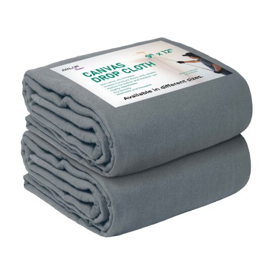 Avalon Home - Drop Cloth 9 x 12 pack of 2 Grey