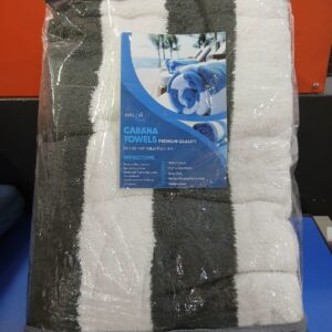 Avalon Towels Cabana Beach Towels 4 Pack (Size 30x60) Inches Oversized, 100% Ring Spun Cotton, Highly Absorbent Large Pool Towels, Super Soft and Quick Drying, Perfect for Gifts